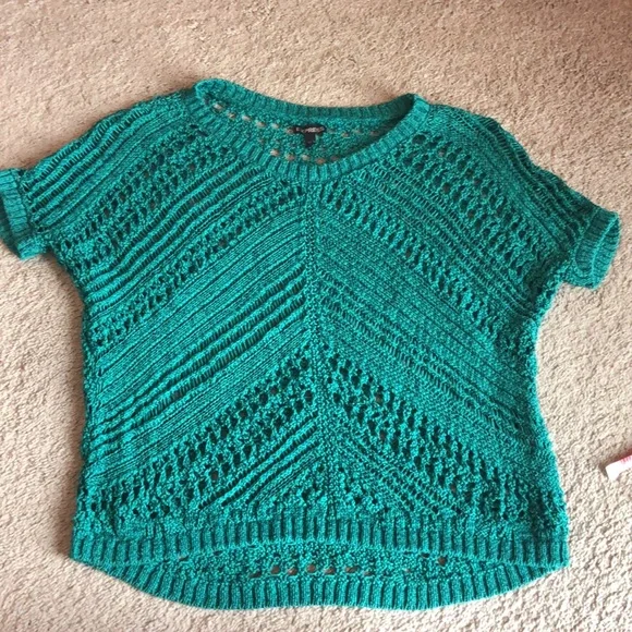 Express Green Crochet Top - Picture 6 of 8
